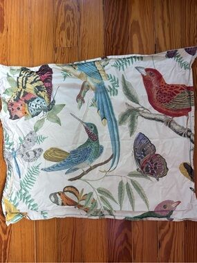 Pottery Barn Floral Bird & Butterfly Pillow Shams